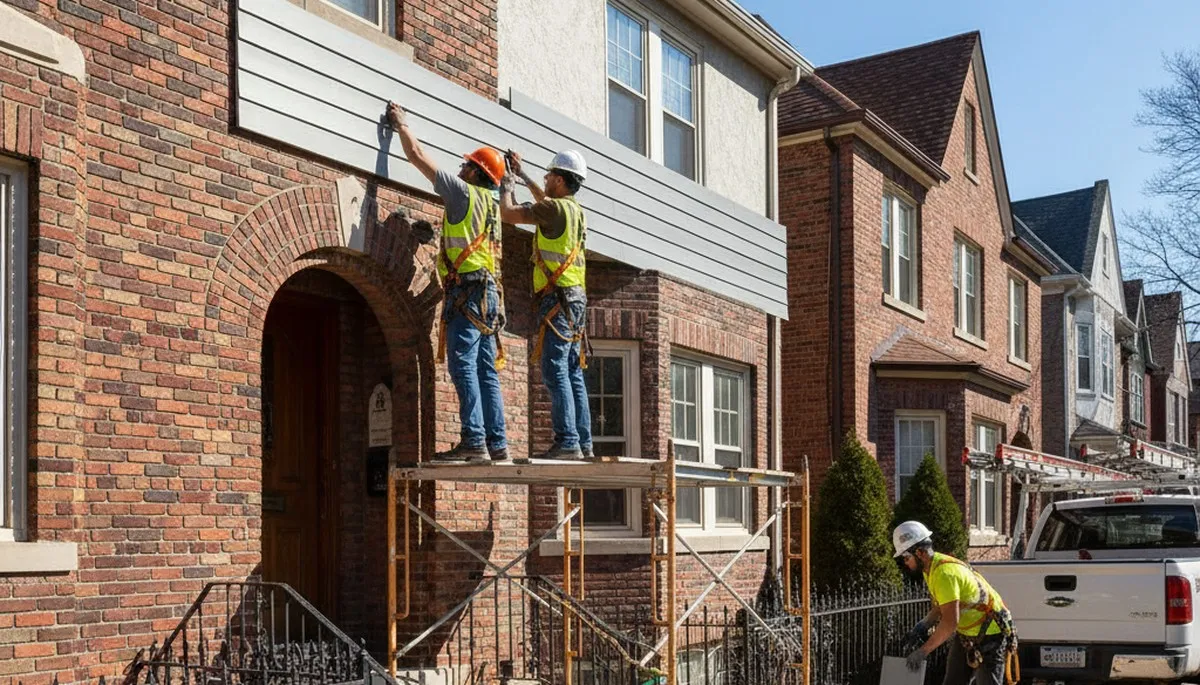Brooklyn, NY siding installation for vinyl siding replacement on a residential home