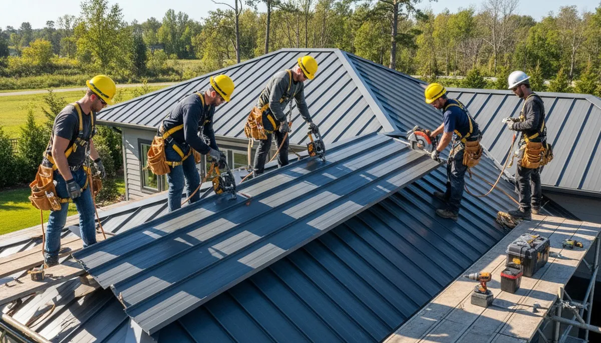 Metal roofing installation in Brooklyn, NY by FX Remodeling & Exteriors