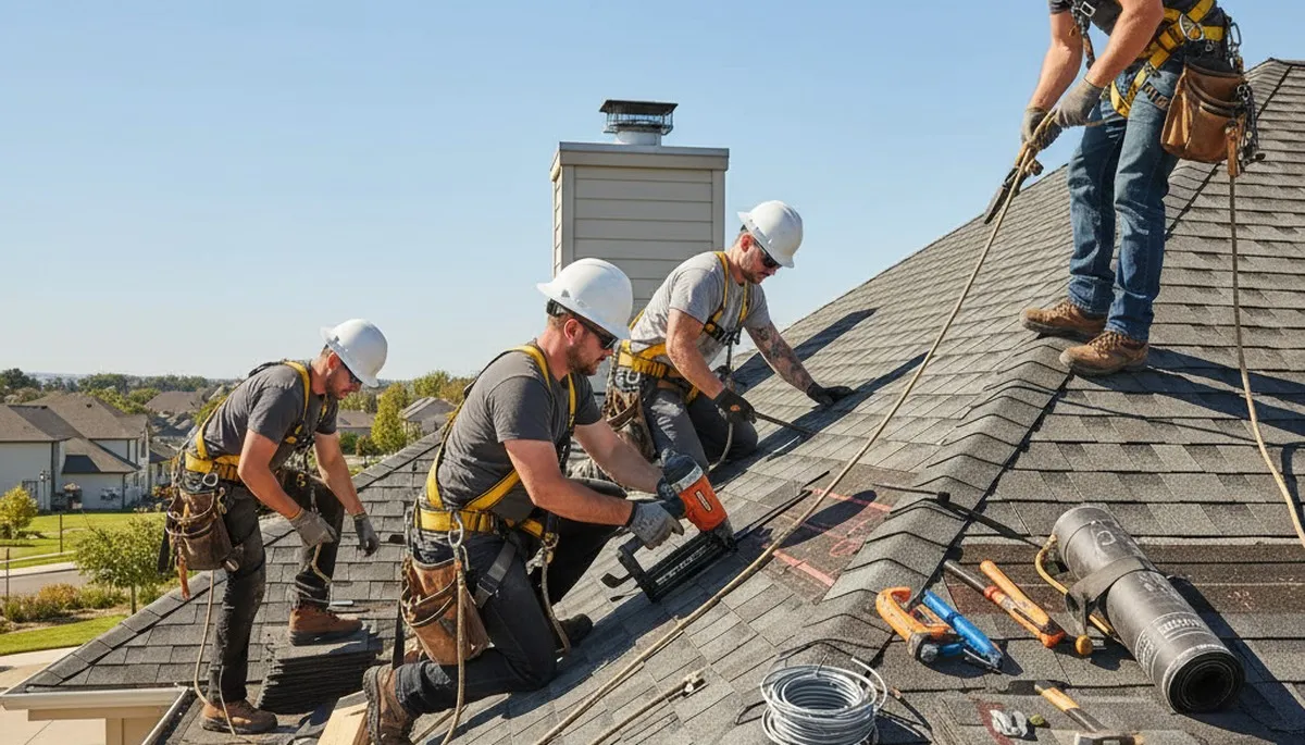 Brooklyn, NY siding service crew repairing exterior siding on a home for FX Remodeling & Exteriors