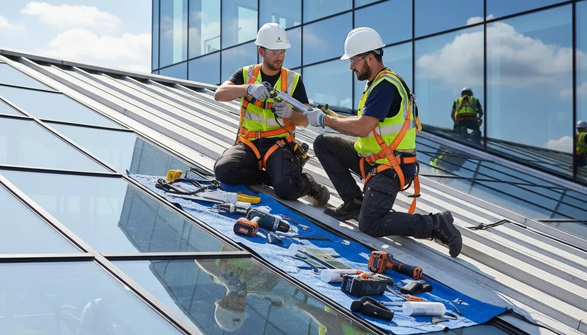 Brooklyn, NY siding contractor inspecting skylight repair and exterior leak issues