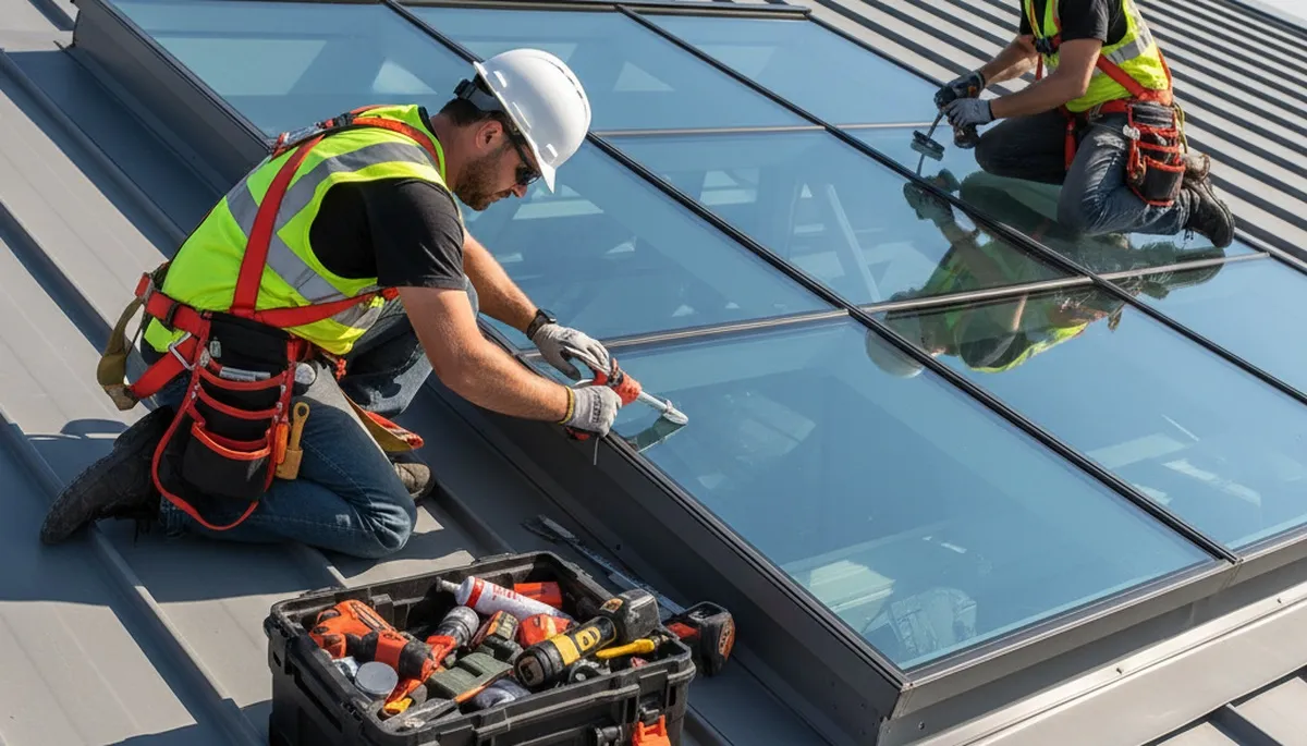 Brooklyn, NY skylight repair by siding contractor fixing leaks and seal failures