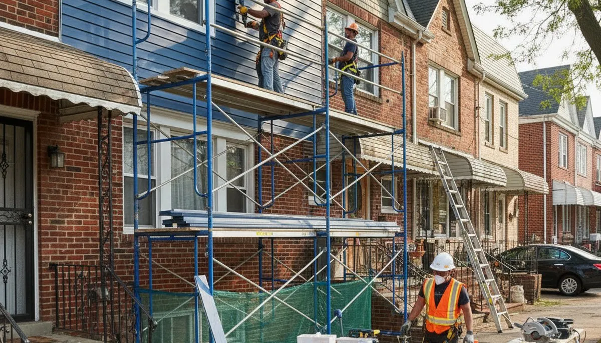 Vinyl siding installation in Brooklyn, NY by a professional siding contractor
